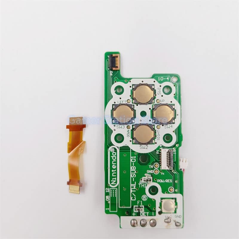 JMXLDS New Power ON Off Switch Board D Pad ABXY Buttons Board with Flex Cable Repair Part for DSi NDSI NDSi Console. - Image 2